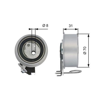 GATES T43135 Číslo výrobce: 7784-21111. EAN: 5414465065132.