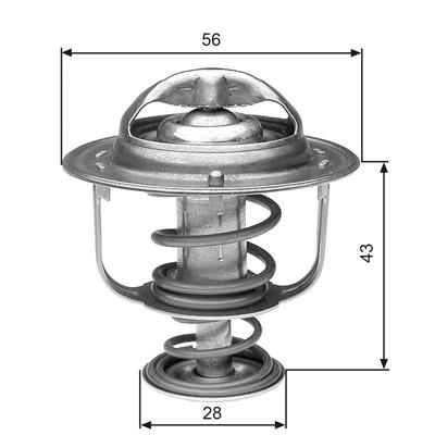 GATES TH31271G1 Číslo výrobce: 7412-10487. EAN: 5414465448812.