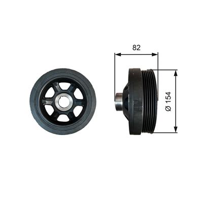 GATES TVD1139 Číslo výrobce: 7845-10139. EAN: 5414465675676.