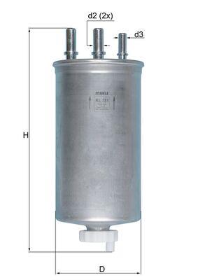 KNECHT KL 781 Číslo výrobce: 70537618. EAN: 4009026833872.