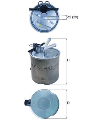 KNECHT KL 440/37 Číslo výrobce: 72451692. EAN: 4009026976784.