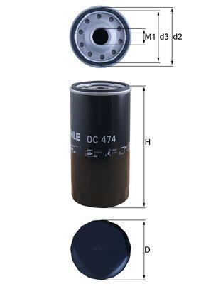 KNECHT OC 474 Číslo výrobce: 76816391. EAN: 4009026502228.