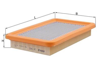 KNECHT LX 542 Číslo výrobce: 78753261. EAN: 4009026032473.