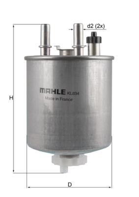 KNECHT KL 834 Číslo výrobce: 70584132. EAN: 4009026891124.