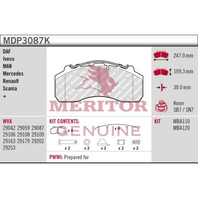 MERITOR MDP3087K Číslo výrobce: 29042.