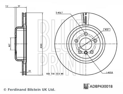 BLUE PRINT ADBP430018 EAN: 5057746197926.