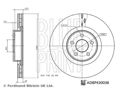 BLUE PRINT ADBP430038 EAN: 5057746198718.
