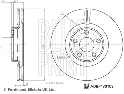 BLUE PRINT ADBP430109 EAN: 5057746289898.