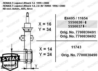 MONROE 11743 EAN: 5412096513473.