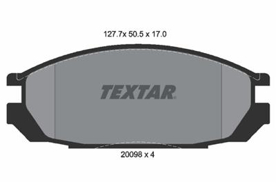 TEXTAR 2009801 Číslo výrobce: 20098. EAN: 4019722202407.