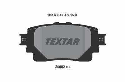 TEXTAR 2058201 Číslo výrobce: 20582. EAN: 4019722543043.