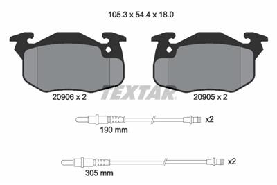 TEXTAR 2090603 Číslo výrobce: 20905. EAN: 4019722069987.
