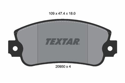 TEXTAR 2095005 Číslo výrobce: 20950. EAN: 4019722072222.
