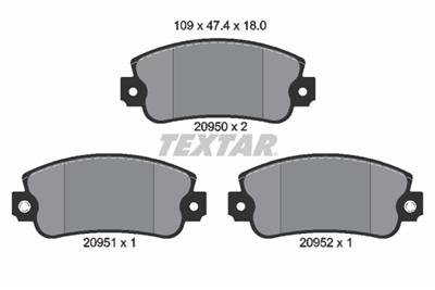TEXTAR 2095006 Číslo výrobce: 20950. EAN: 4019722072260.
