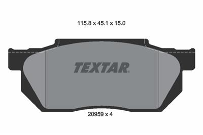 TEXTAR 2095901 Číslo výrobce: 20959. EAN: 4019722180668.