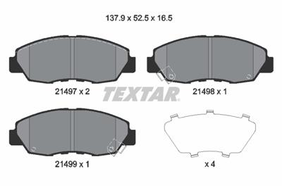 TEXTAR 2149704 Číslo výrobce: 21497. EAN: 4019722543722.