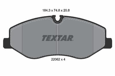 TEXTAR 2206201 Číslo výrobce: 22062. EAN: 4019722471612.