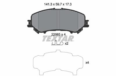 TEXTAR 2206503 Číslo výrobce: 22065. EAN: 4019722471988.