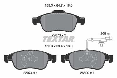 TEXTAR 2207301 Číslo výrobce: 22073. EAN: 4019722608605.
