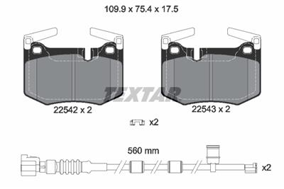 TEXTAR 2254201 Číslo výrobce: 22542. EAN: 4019722489365.