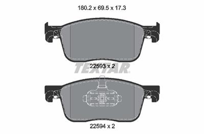 TEXTAR 2259301 Číslo výrobce: 22593. EAN: 4019722492877.