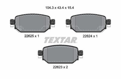 TEXTAR 2262301 Číslo výrobce: 22623. EAN: 4019722535888.