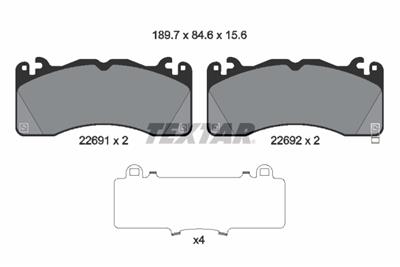 TEXTAR 2269101 Číslo výrobce: 22691. EAN: 4019722589515.