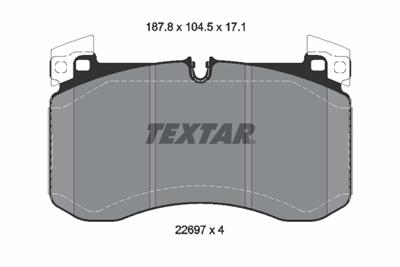 TEXTAR 2269701 Číslo výrobce: 22697. EAN: 4019722542886.