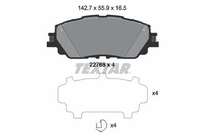 TEXTAR 2276801 Číslo výrobce: 22768. EAN: 4019722500350.