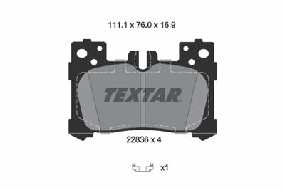 TEXTAR 2283601 Číslo výrobce: 22836. EAN: 4019722547522.