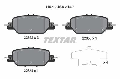 TEXTAR 2285201 Číslo výrobce: 22852. EAN: 4019722536045.
