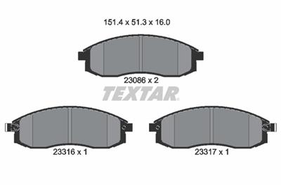 TEXTAR 2308602 Číslo výrobce: 23086. EAN: 4019722275296.