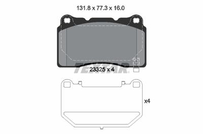 TEXTAR 2332502 Číslo výrobce: 23325. EAN: 4019722312304.