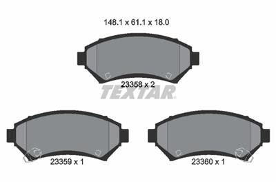 TEXTAR 2335801 Číslo výrobce: 23358. EAN: 4019722269424.