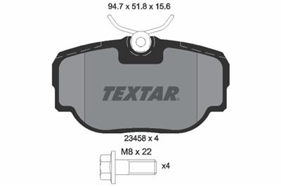 TEXTAR 2345801 Číslo výrobce: 23458. EAN: 4019722242243.