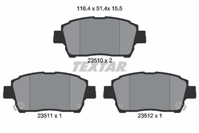 TEXTAR 2351002 Číslo výrobce: 23510. EAN: 4019722241246.