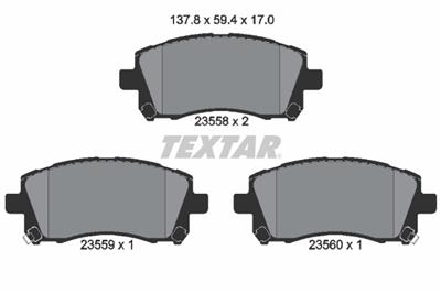 TEXTAR 2355802 Číslo výrobce: 23558. EAN: 4019722241345.