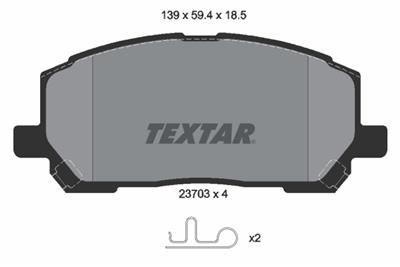 TEXTAR 2370301 Číslo výrobce: 23703. EAN: 4019722261688.