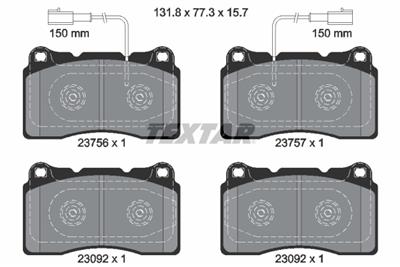 TEXTAR 2375601 Číslo výrobce: 23092. EAN: 4019722416415.