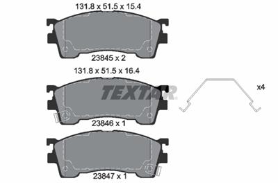 TEXTAR 2384504 Číslo výrobce: 21754. EAN: 4019722267369.
