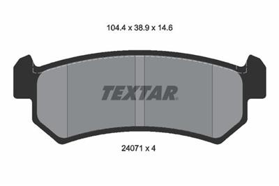 TEXTAR 2407101 Číslo výrobce: 24071. EAN: 4019722265273.