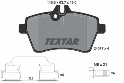 TEXTAR 2407702 Číslo výrobce: 24077. EAN: 4019722273704.