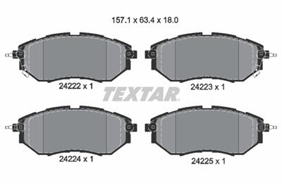 TEXTAR 2422201 Číslo výrobce: 24222. EAN: 4019722276101.