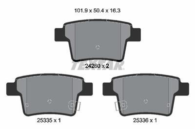 TEXTAR 2426001 Číslo výrobce: 24260. EAN: 4019722272691.