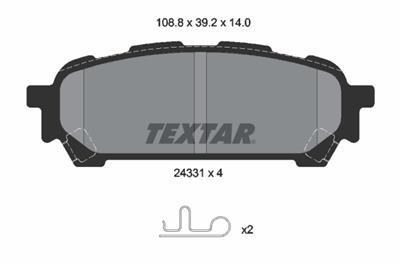 TEXTAR 2433101 Číslo výrobce: 24331. EAN: 4019722283123.