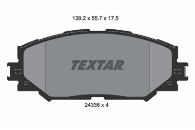 TEXTAR 2433601 Číslo výrobce: 24336. EAN: 4019722283598.