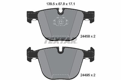TEXTAR 2445801 Číslo výrobce: 24458. EAN: 4019722299292.