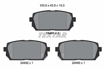 TEXTAR 2449101 Číslo výrobce: 24491. EAN: 4019722286735.