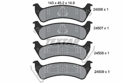 TEXTAR 2450601 Číslo výrobce: 24506. EAN: 4019722283352.
