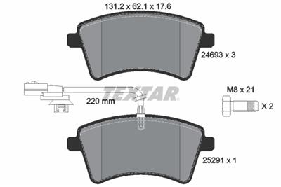 TEXTAR 2469306 Číslo výrobce: 24693. EAN: 4019722431500.